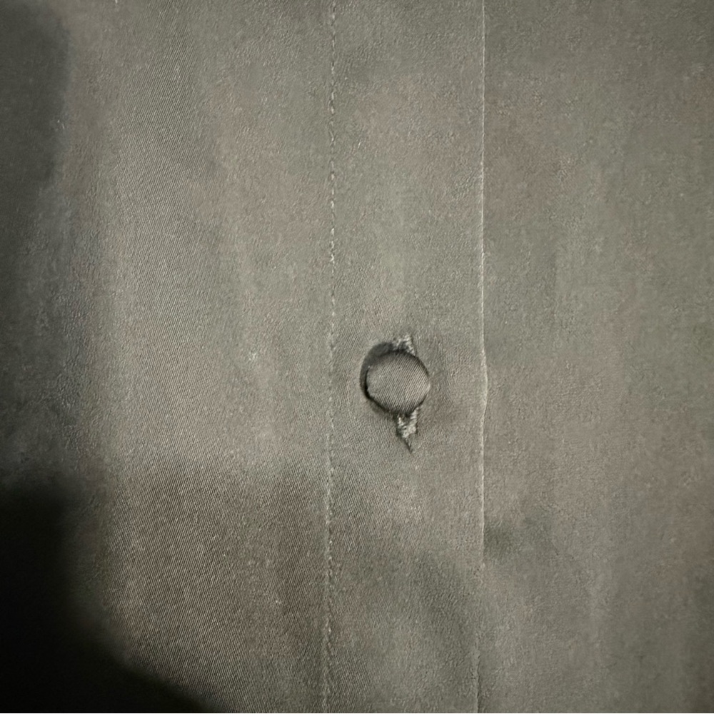 Jason Wu Black Satin Button Up Blouse With Rhines… - image 5